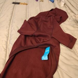Essentials Maroon Dog Hoodie